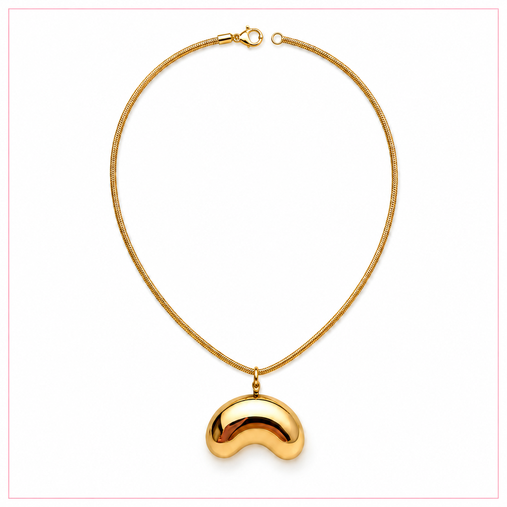 Chicago Bean Pendant Necklace